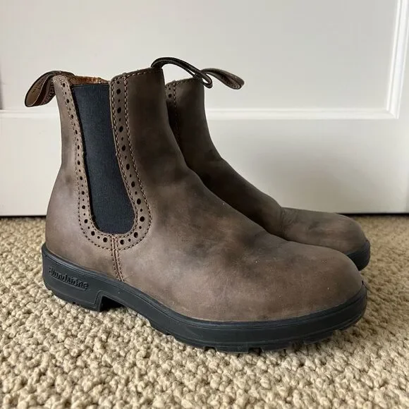 Blundstone #1351 High Top Boots in Rustic Brown - Picture 2 of 7